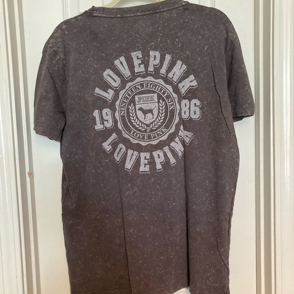 PINK Victoria’s Secret Very Soft Marled Grey T Shirt Medium - Picture 3 of 4